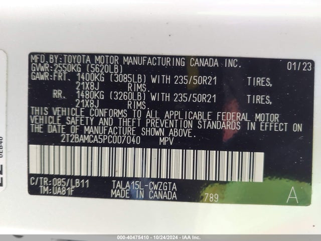 Lexus Rx 350 Premium Plus 2023 2T2BAMCA5PC007040 Image 9