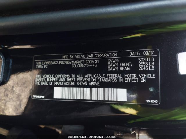 LVY982AK2JP027858 Volvo S90 T5 Momentum