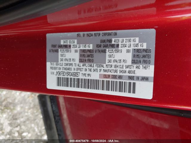 JM3KFBDY6R0489057 Mazda Cx-5 2.5 Turbo Premium