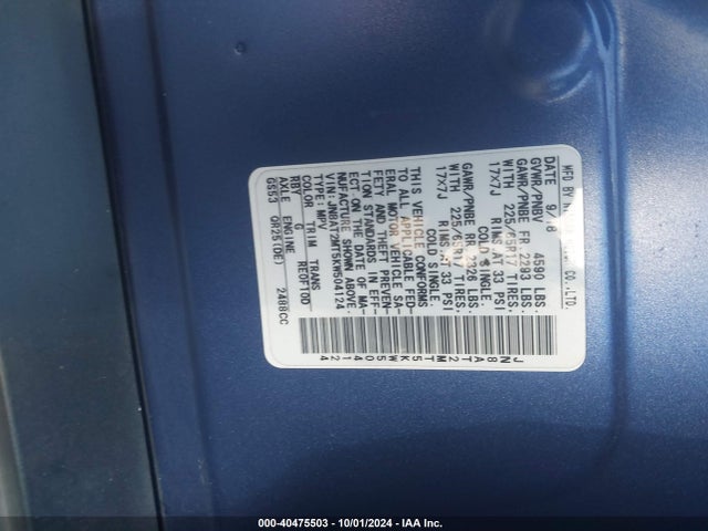 Nissan ROGUE S 2019 JN8AT2MT5KW504124 Image 9