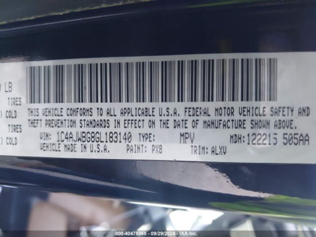 1C4AJWBG8GL183140 Jeep Wrangler Sahara