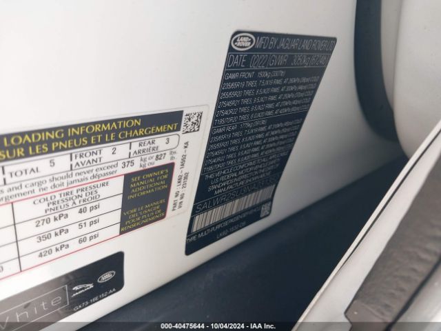 SALWR2SU3NA231352 Land Rover Range Rover Sport Hse Silver Edition Mhev