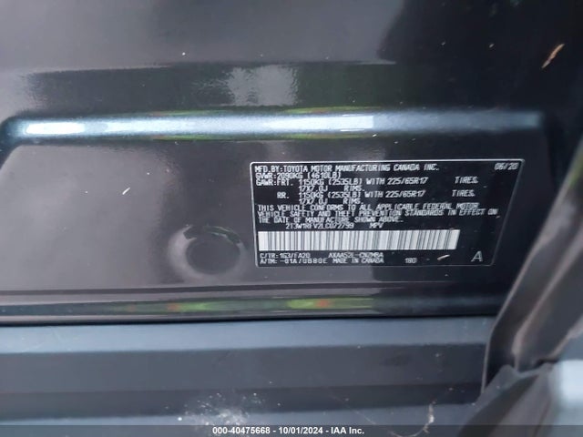 Toyota Rav4 Xle 2020 2T3W1RFV2LC072799 Image 9