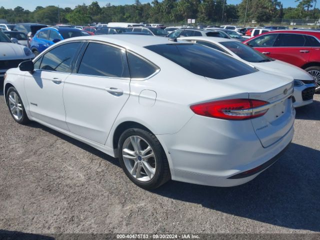3FA6P0LU5JR156448 Ford Fusion Hybrid Se