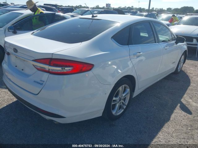 3FA6P0LU5JR156448 Ford Fusion Hybrid Se