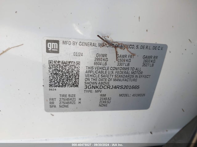 Chevrolet Blazer Ev Eawd Rs 2024 3GNKDCRJ4RS201665 Image 9