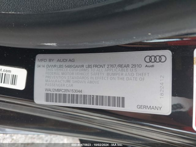 WAU2MBFC2EN153044 Audi A7 3.0 Tdi Premium Plus