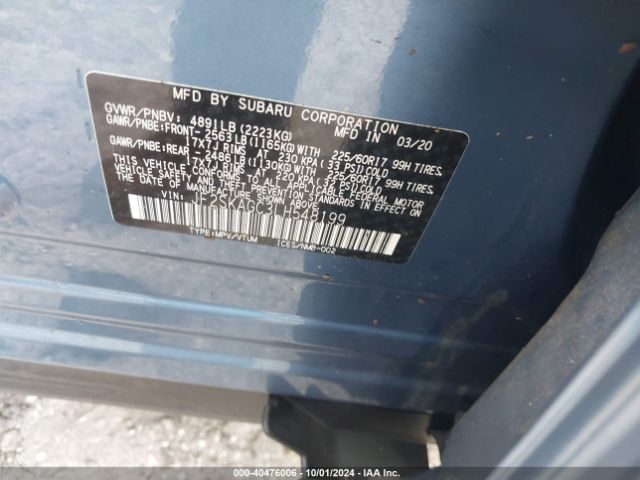 JF2SKAGC3LH548199 Subaru Forester Premium