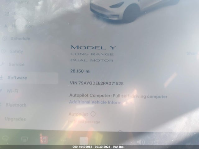 2023 TESLA MODEL Y 7SAYGDEE2PA071528 Photo 6