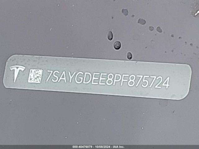 2023 TESLA MODEL Y 7SAYGDEE8PF875724 Photo 8