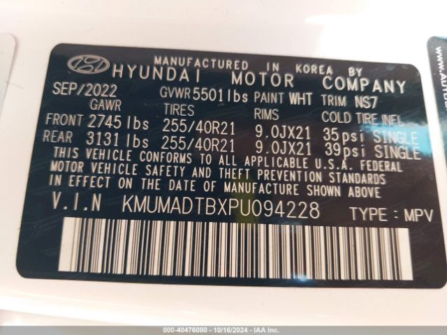 KMUMADTBXPU094228 Genesis Gv70 2.5t Awd