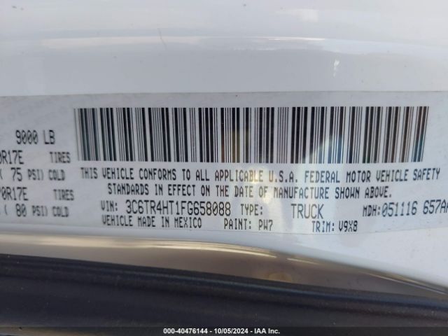 3C6TR4HT1FG658088 RAM 2500 Tradesman