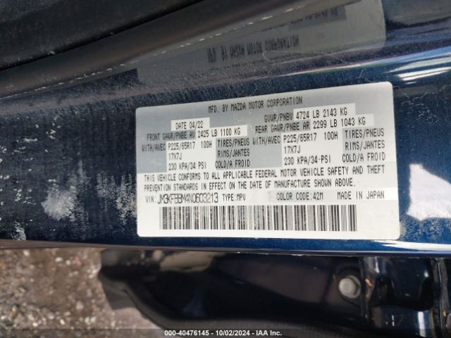 JM3KFBBM4N0603213 Mazda Cx-5 2.5 S Select