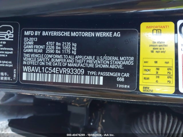 BMW X1 Xdrive28i 2014 WBAVL1C54EVR93309 Image 9
