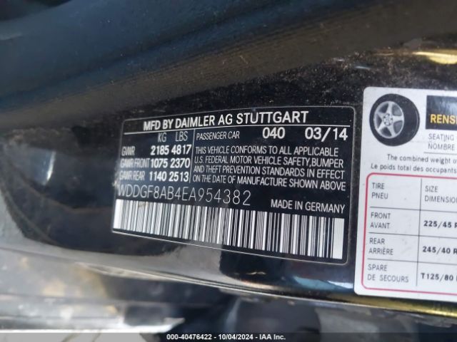 WDDGF8AB4EA954382 Mercedes-Benz C 300 Luxury 4matic/sport 4matic
