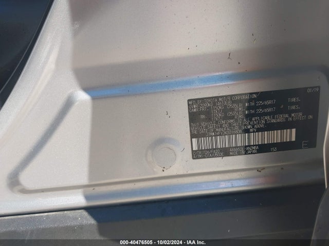 Toyota Rav4 Xle 2019 JTMW1RFV2KD016808 Image 9