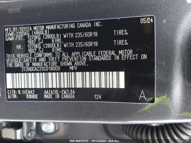 2T2ADCAZ2SC018009 Lexus NX 250