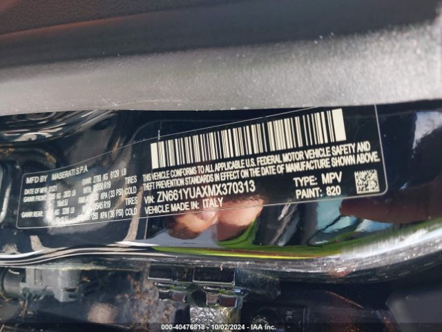 ZN661YUAXMX370313 Maserati LEVANTE S