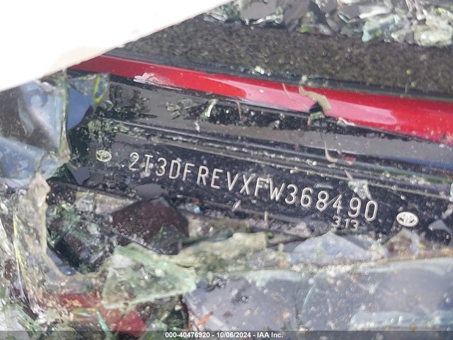2T3DFREVXFW368490 Toyota Rav4 Limited