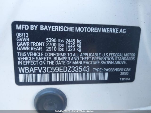 WBAFV3C59EDZ33543 BMW 535d Xdrive