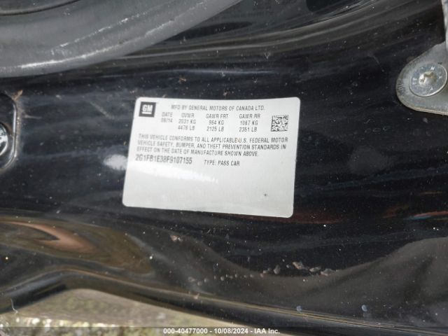 2G1FB1E38F9107155 Chevrolet Camaro 2ls