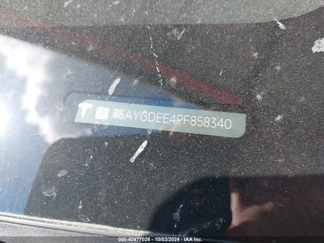 2023 TESLA MODEL Y 7SAYGDEE4PF858340 Photo 8