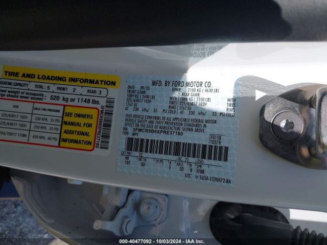3FMCR9B6XPRE37180 Ford Bronco Sport Big Bend