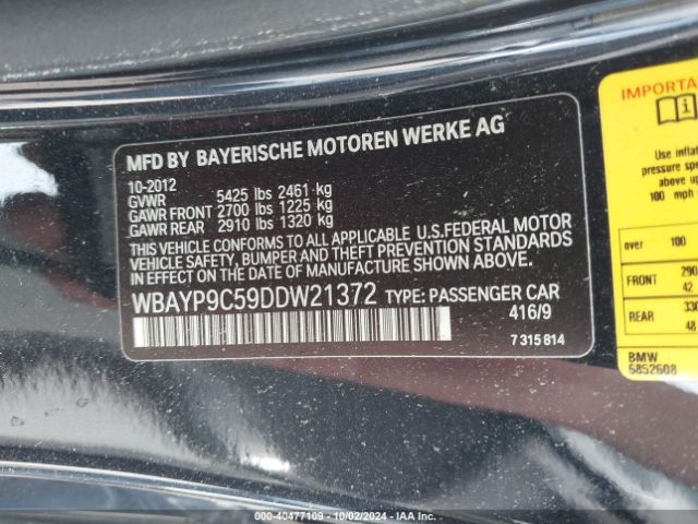 2013 BMW 650I WBAYP9C59DDW21372 Photo 8