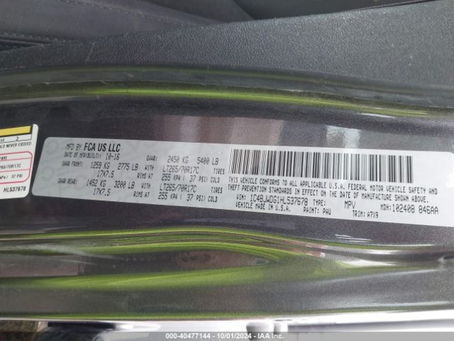 1C4BJWDG1HL537678 Jeep Wrangler Unlimited Sport