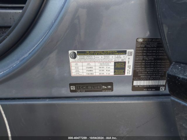 SALGS5RE8KA563002 Land Rover Range Rover 5.0l V8 Supercharged