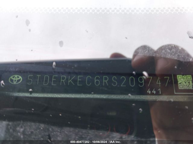 5TDERKEC6RS209747 Toyota Sienna Platinum