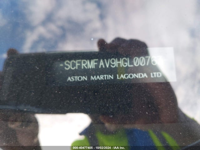 SCFRMFAV9HGL00763 Aston Martin Ae31