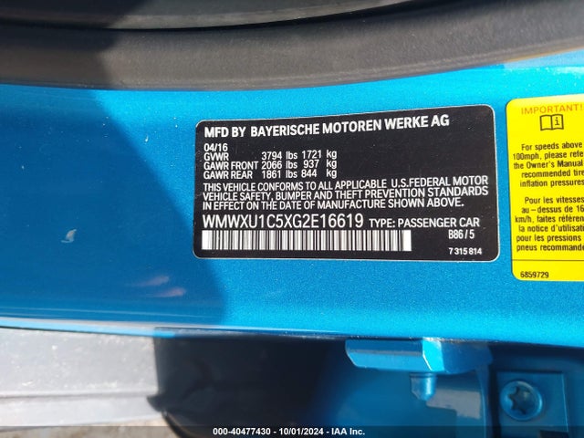 2016 MINI HARDTOP WMWXU1C5XG2E16619 Photo 8