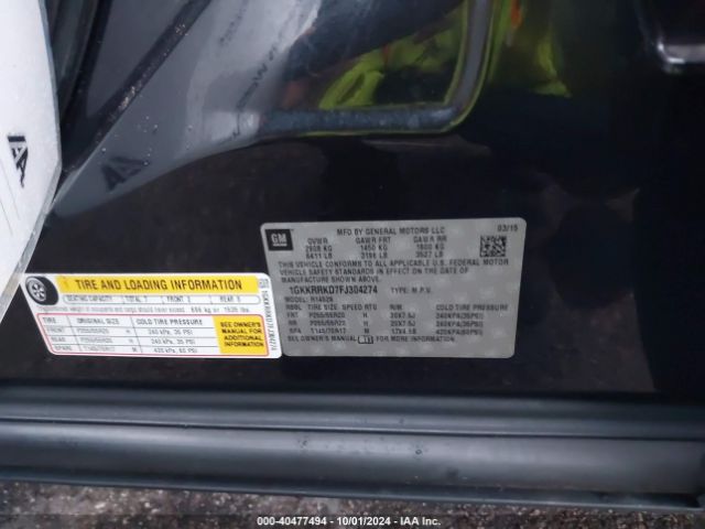 1GKKRRKD7FJ304274 GMC Acadia Slt-1