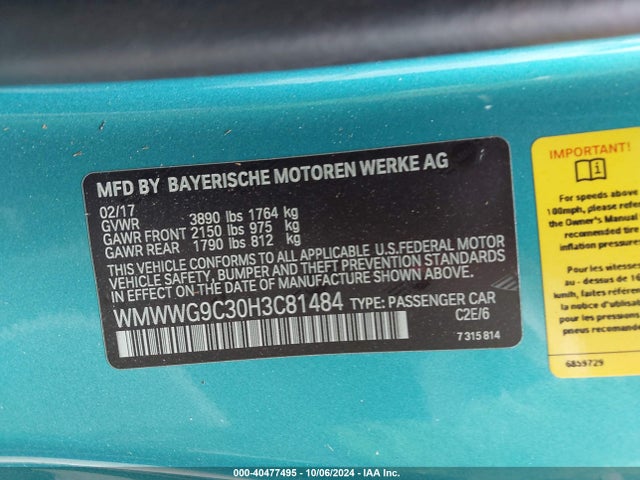 2017 MINI CONVERTIBLE WMWWG9C30H3C81484 Photo 8