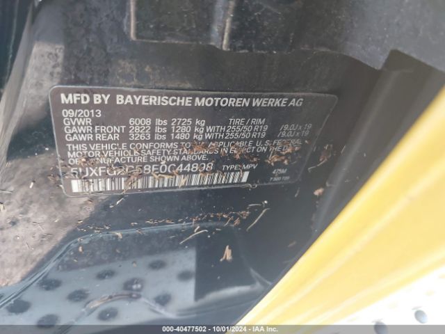 5UXFG2C58E0C44898 BMW X6 Xdrive35i