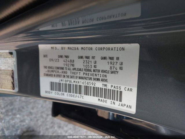 JM1BPBLMXR1658592 Mazda Mazda3 2.5 S Carbon Edition