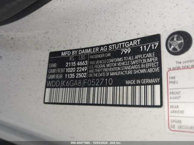 2018 MERCEDES-BENZ SL 450 WDDJK6GA8JF052710 Photo 8