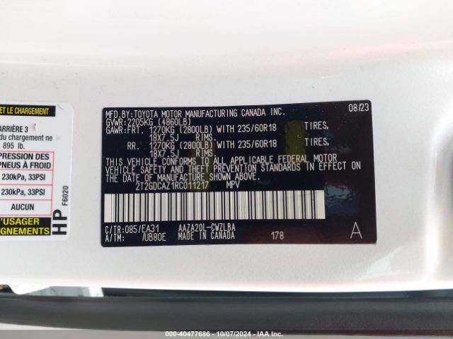 2T2GDCAZ1RC011217 Lexus Nx 250 Premium