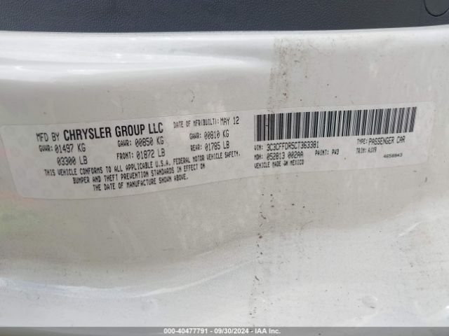 2012 FIAT 500C 3C3CFFDR5CT363381 Photo 8