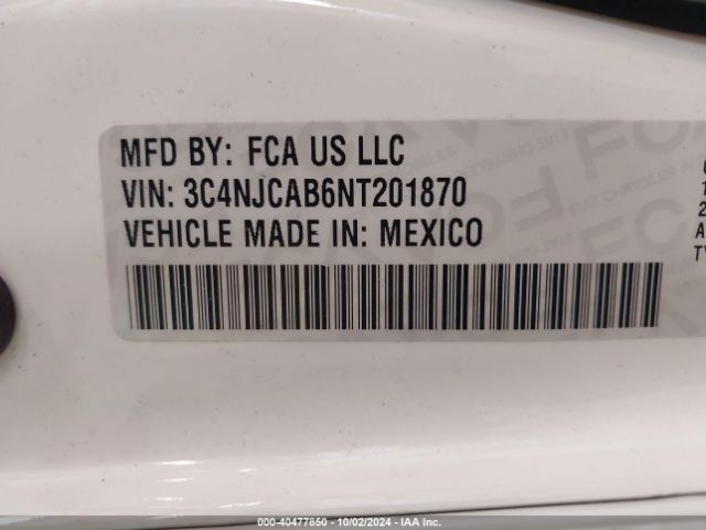 3C4NJCAB6NT201870 Jeep Compass Sport Fwd