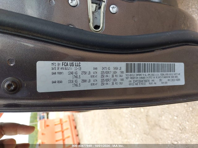 Dodge JOURNEY SE 2019 3C4PDCBG0KT868701 Image 9