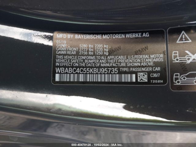 WBABC4C55KBU95735 BMW M850i Xdrive