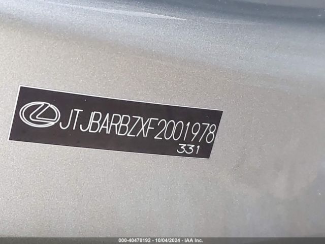 JTJBARBZXF2001978 Lexus NX 200T
