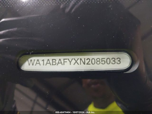 WA1ABAFYXN2085033 Audi Q5 Premium 40 Tfsi Quattro S Tronic