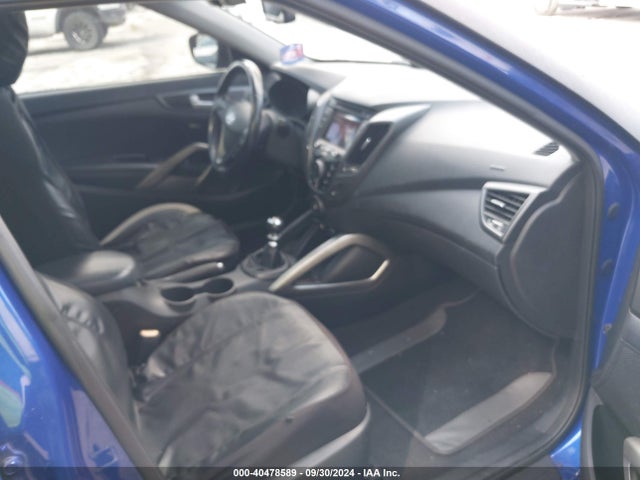 Hyundai Veloster Turbo W/black 2014 KMHTC6AE1EU210233 Image 5