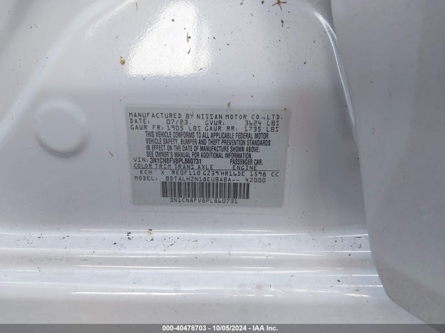 3N1CN8FV8PL860731 Nissan Versa 1.6 Sr Xtronic Cvt
