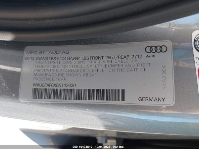 WAUGFAFCXEN142030 Audi A6 2.0t Premium