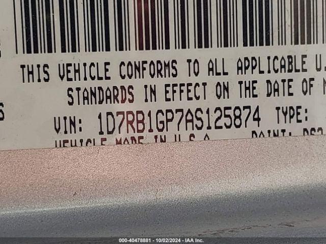 2010 DODGE RAM 1500 1D7RB1GP7AS125874 Photo 8
