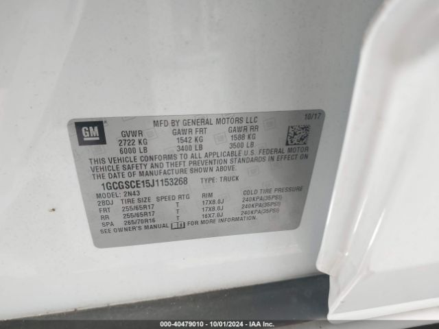1GCGSCE15J1153268 Chevrolet Colorado Lt